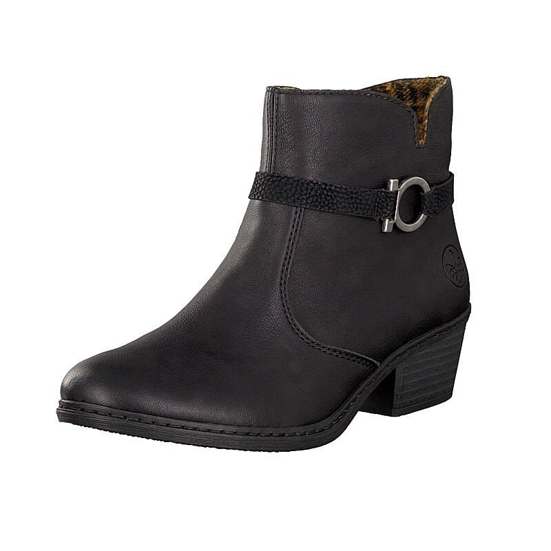 Botins Rieker 75563-00 Para Mulher - Pretas